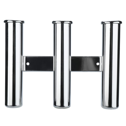 NovelBee 3 Tube Boat Fishing Rod Holder,316 Stainless Steel Fishing Rod Rack for Marine Boat Yacht