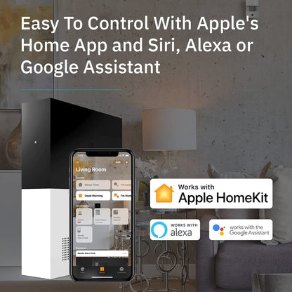 Abode 4 Piece Wireless Smart Security System - Works with Apple HomeKit, Z-Wave and Zigbee Devices - Expandable to Protect Your Whole Home - Easy DIY Installation - Optional Professional Monitoring