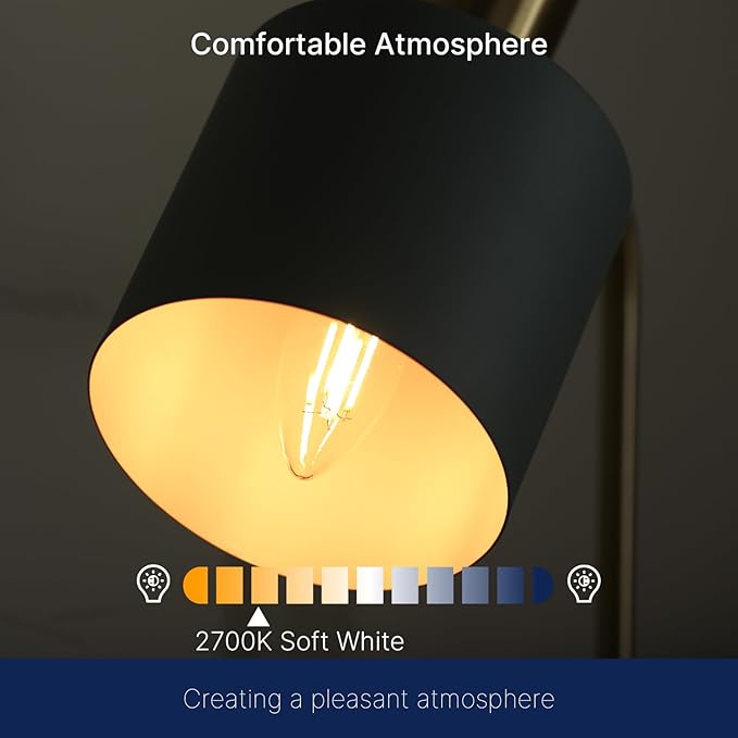 FLSNT 40W Equivalent LED Candelabra Bulbs, Dimmable LED Chandelier Bulbs, E12 Base, 450LM, 82 High CRI, 24 Pack, 2700K Soft White UL,CA65 Listed.