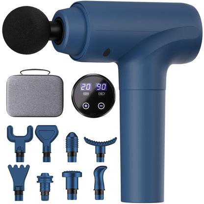 cotsoco Massage Gun, Muscle Massage Gun Deep Tissue Back Massager for Pain Relief, 20 Speeds Handheld Electric Massager Tool with Silent Brushless Motor, Suitable for Gym Office Home Travel