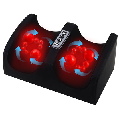 Shiatsu Foot Massager with Heat,Foot and Calf Massager with Roller, Deep Massage for Relaxation, Plantar Fasciitis Relief, Promotes Blood Circulation, Gifts for Women & Men(Black)