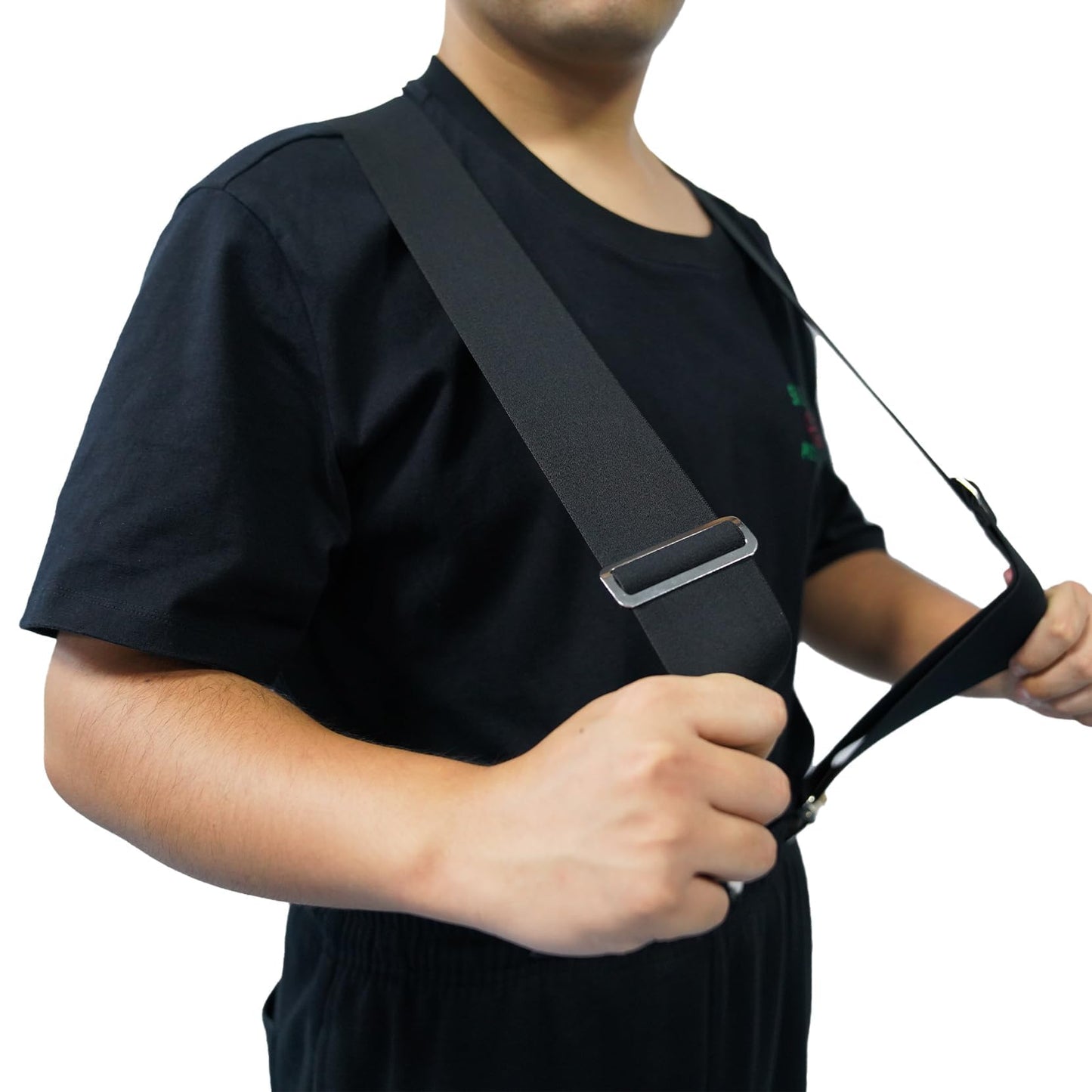 MELOTOUGH Suspenders for Men Heavy Duty Men's Suspenders w/Clip Big and Tall Work suspenders Mens Suspenders for Jeans (Black)