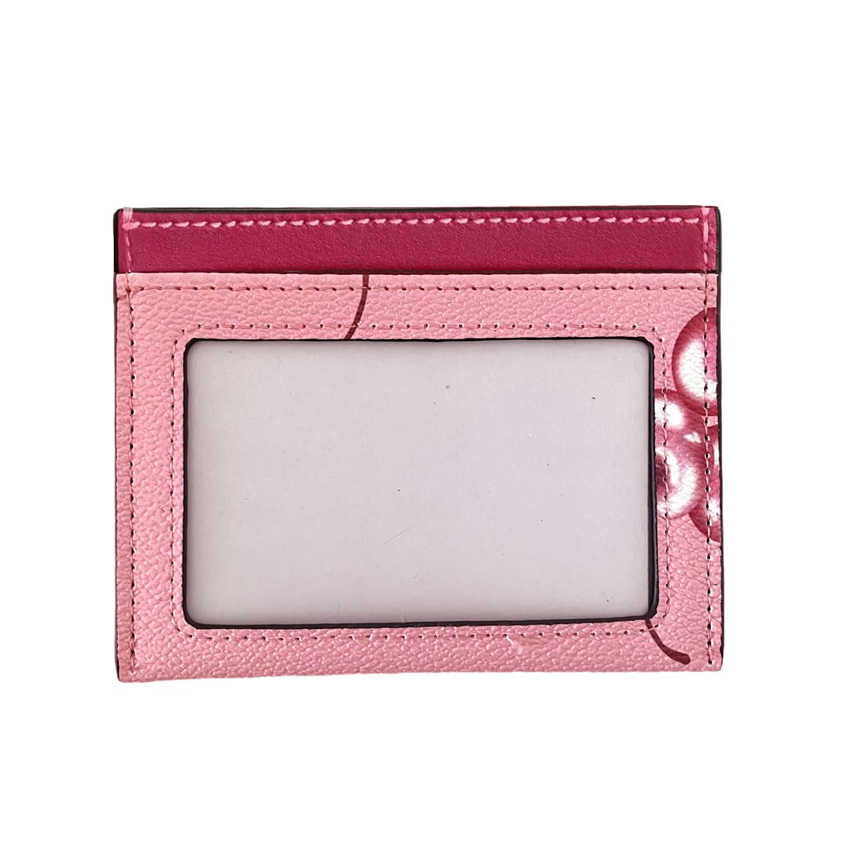 Youbus Slim Card Case for Women Leather Credit Card Holder with Cherry Print (Red)