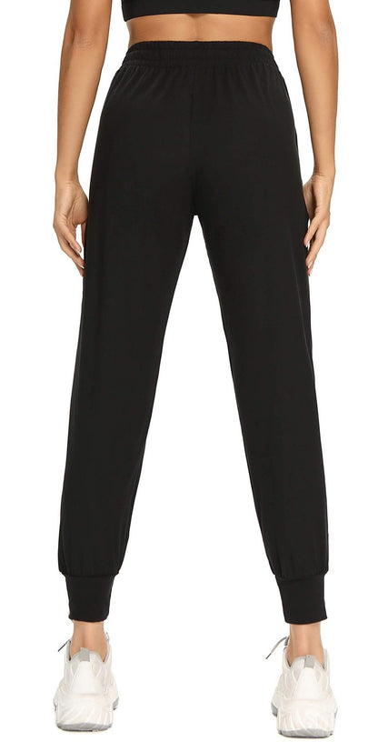 FULLSOFT Sweatpants for Women-Womens Joggers with Pockets Lounge Pants for Yoga Workout Running (Black,Medium)