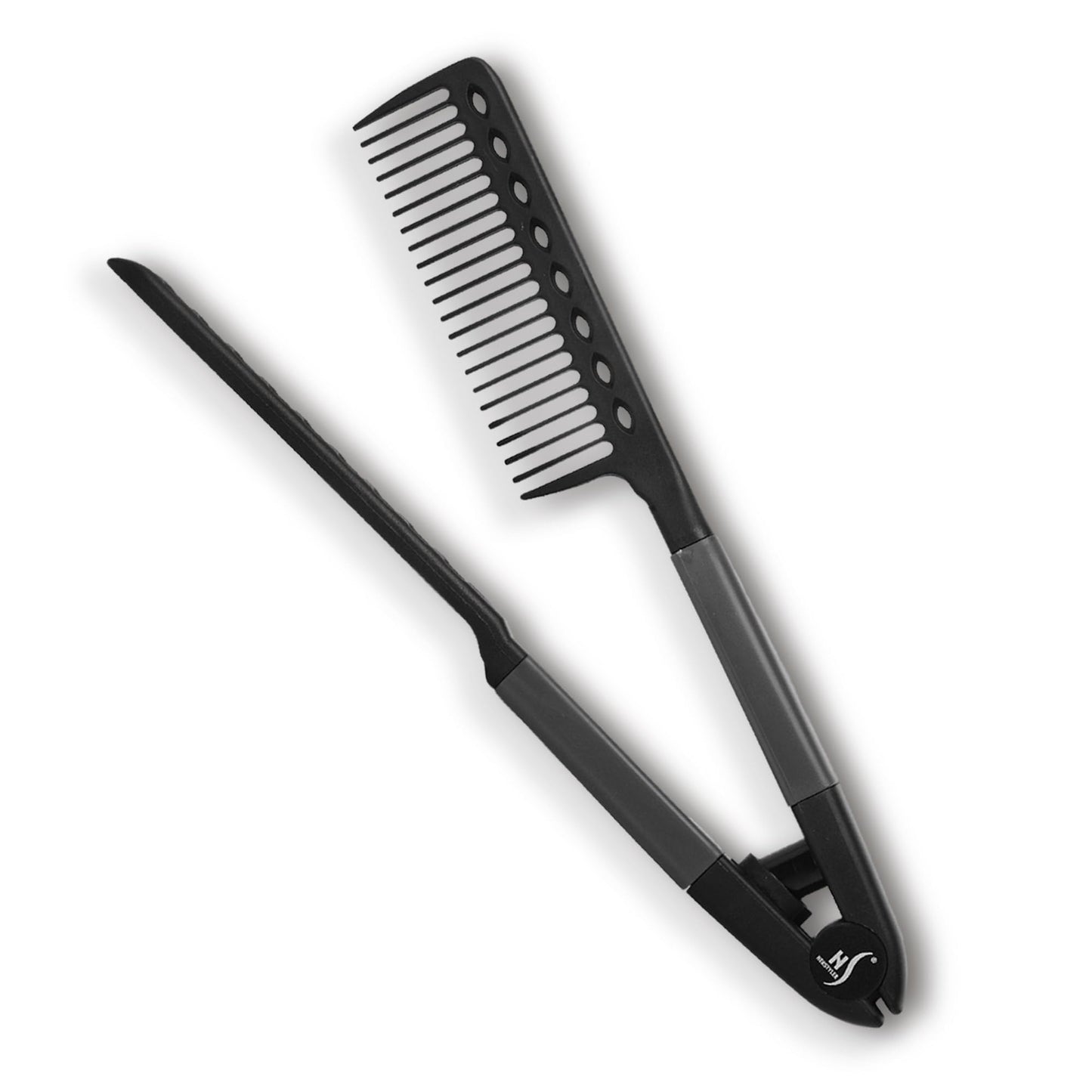 Herstyler Hair Straightening Comb - Straightener Comb for Flat Iron - Makes Styling Easy - Get Straight Hair in Minutes (Pink)