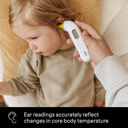 Braun ThermoScan 3 Ear Thermometer, Fast 1 Second Measurement, Audio Fever Indicator, Digital Display, Baby and Infant Friendly, No. 1 Brand Recommended by Pediatricians