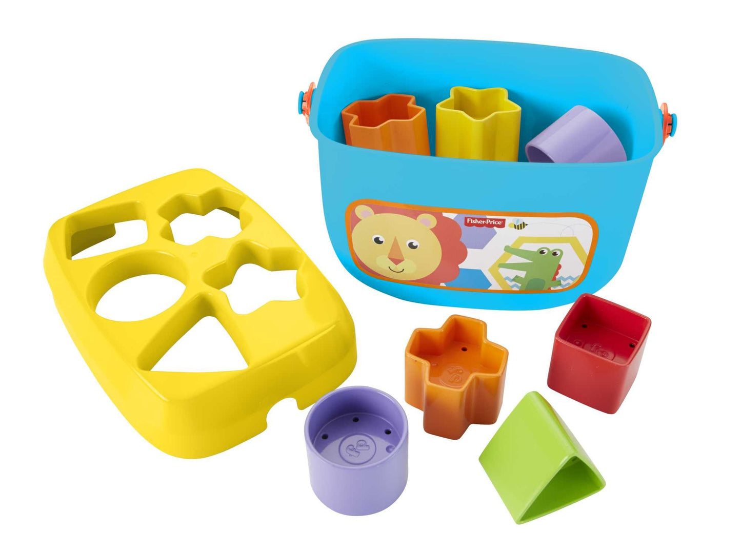Fisher-Price Stacking Toy Baby’s First Blocks Set of 10 Shapes for Sorting Play for Infants Ages 6+ Months