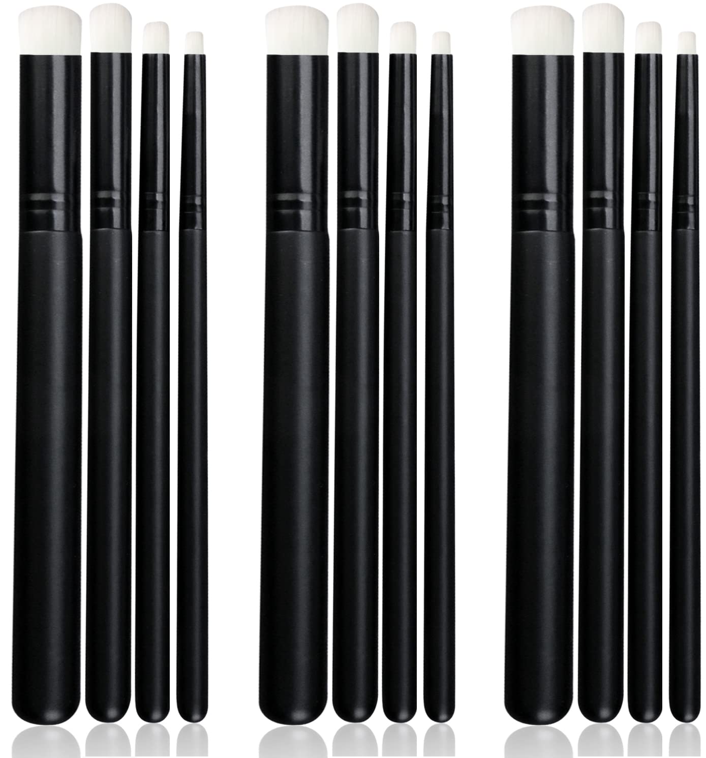 UNIMEIX Mini Blending Brushes for Card Making, Dry Miniature Painting Set Background Blender Paint Brushes Small Detailed Paint Watercolor Brushes (12 Pack)