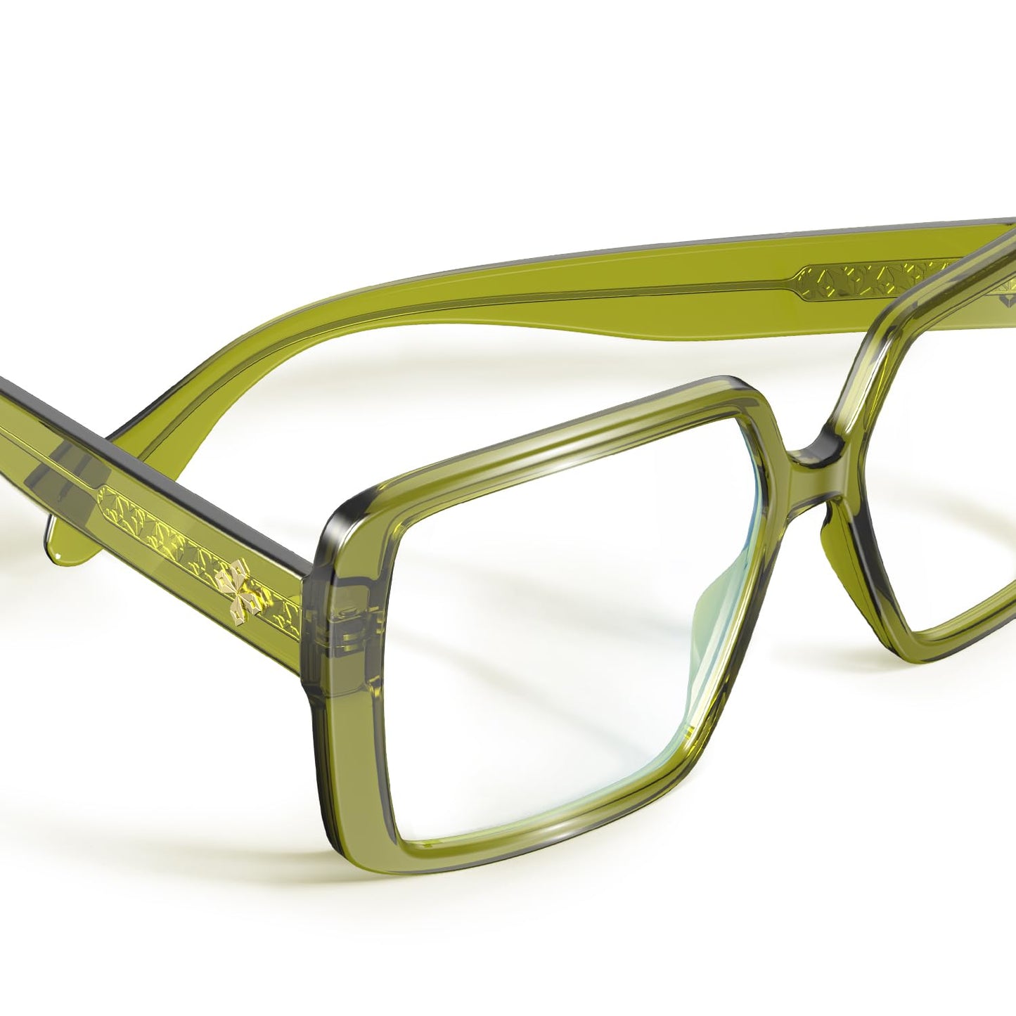 VISOONE Oversized TR90 Blue Light Blocking Glasses Fashion Accessories Non Prescription for Women Harvard