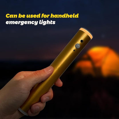 Motion Sensor Night Lights, Magnet Body Sensor Hallway LED Wall Lights, Rechargeable Portable Stairway, Battery Powered Cabinet Lights, Bedside Night Light (1pcs-Gold)