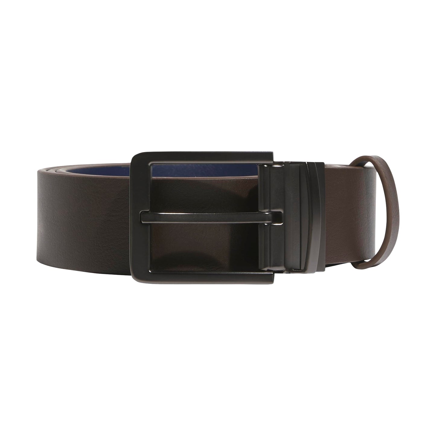 adidas Men's Reversible Leather Belt, Dark Brown, One Size