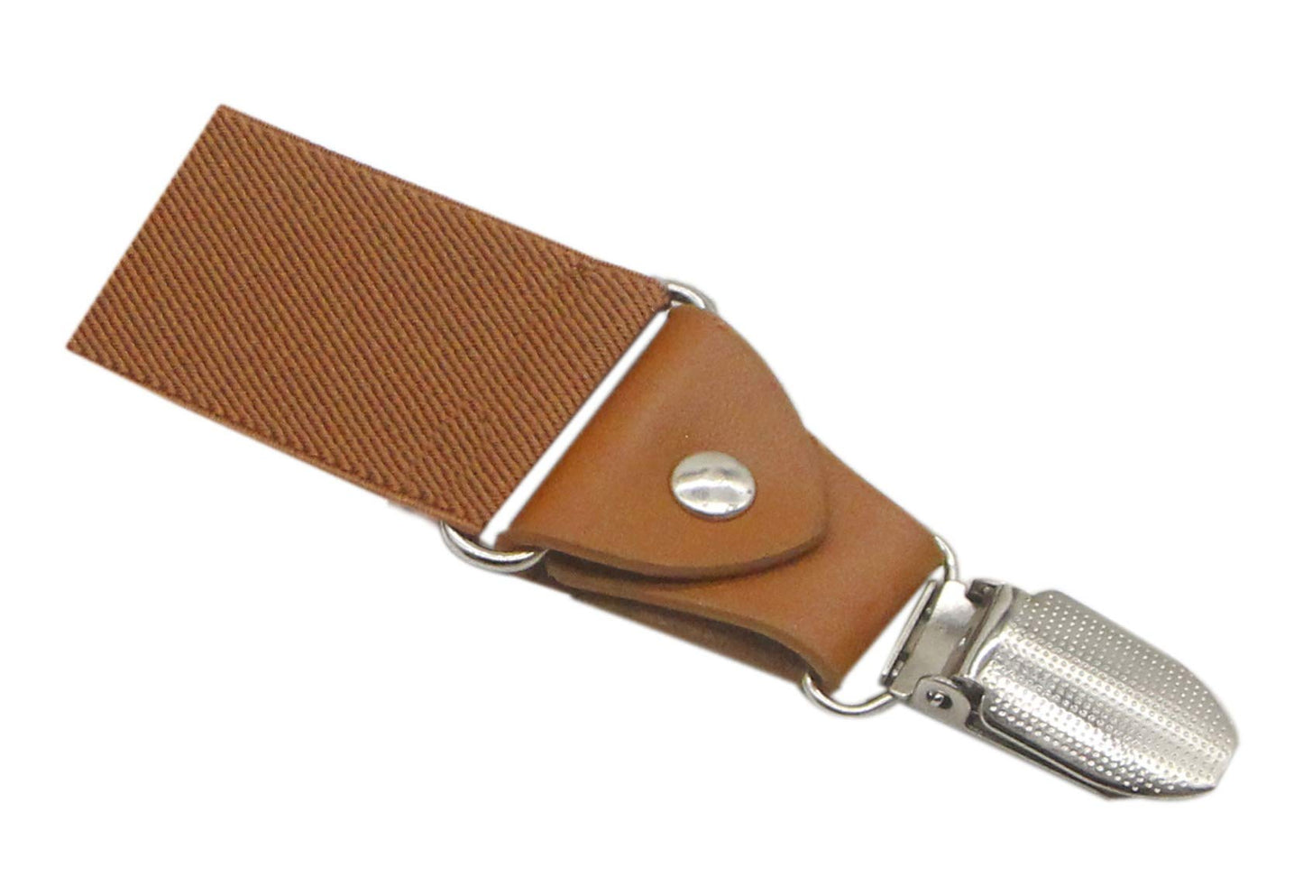Doloise Adjustable Elastic X Back Style Suspenders for Men's and Women's With Strong Metal Clips (Coffe-01)