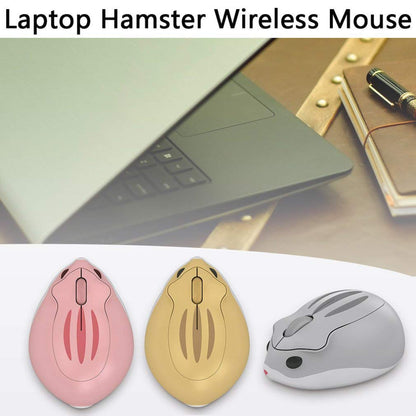 Wireless Mouse Cute Hamster Shape Less Noice Portable Mobile Optical 1200DPI USB Mice Cordless Mouse for PC Laptop Computer Notebook MacBook Kids Girl Boy Men Women Adults School Office Gift (Purple)