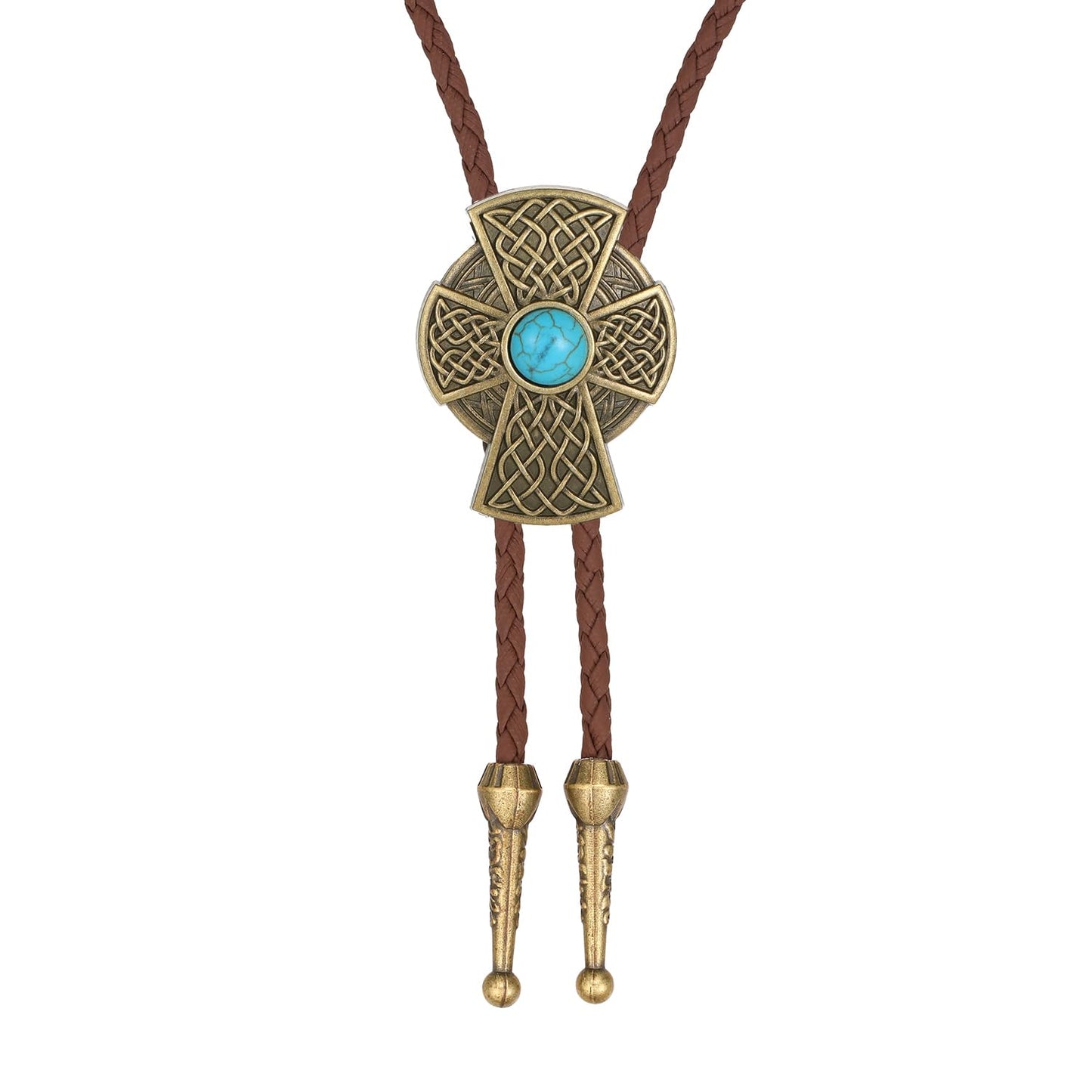 AZORA Western Cowboy Bolo Tie for Men Women Adjustable Necktie 3D Cowboy Hat and Boots Tips Bolo Neckties for Concert Custome Accessories