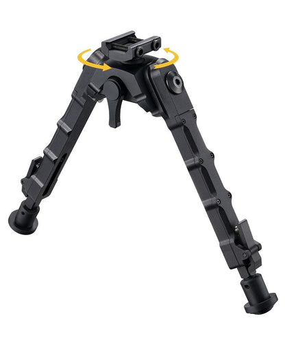 CVLIFE Rifle Bipod Picatinny Bipod 360 Degrees Swivel Tilt Foldable for Hunting and Shooting