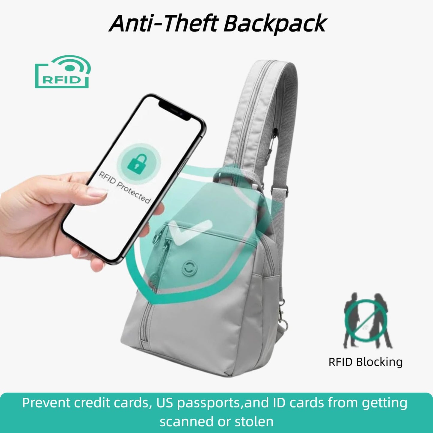 Oxford Waterproof Travel Purses for Women. 3 in 1 Anti Theft Travel Tote Bag,Trail Pocket Multi Pocket Crossbody Bag.