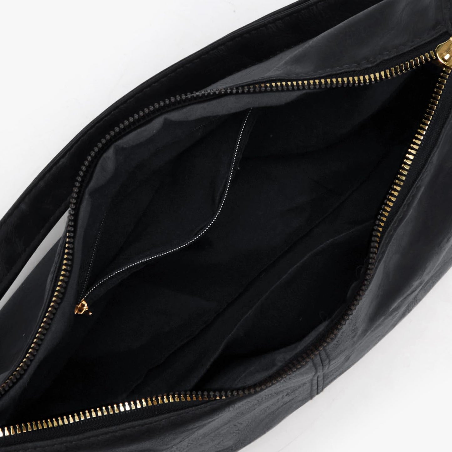 AnBlack Shoulder Bags for Women Leather Crossbody Bags Slouchy Hobo Bag Purse Daily Slouchy Tote Purses(Black)