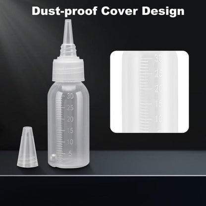 Tbest Paint Bottle,10 Pack Airbrush Paint Bottles Jars Plastic containers 1oz/30ml of Acrylic Storage Mixing with Ball jar Bottle Mixer resealable Empty Small Squirt 1inch Container Squeeze