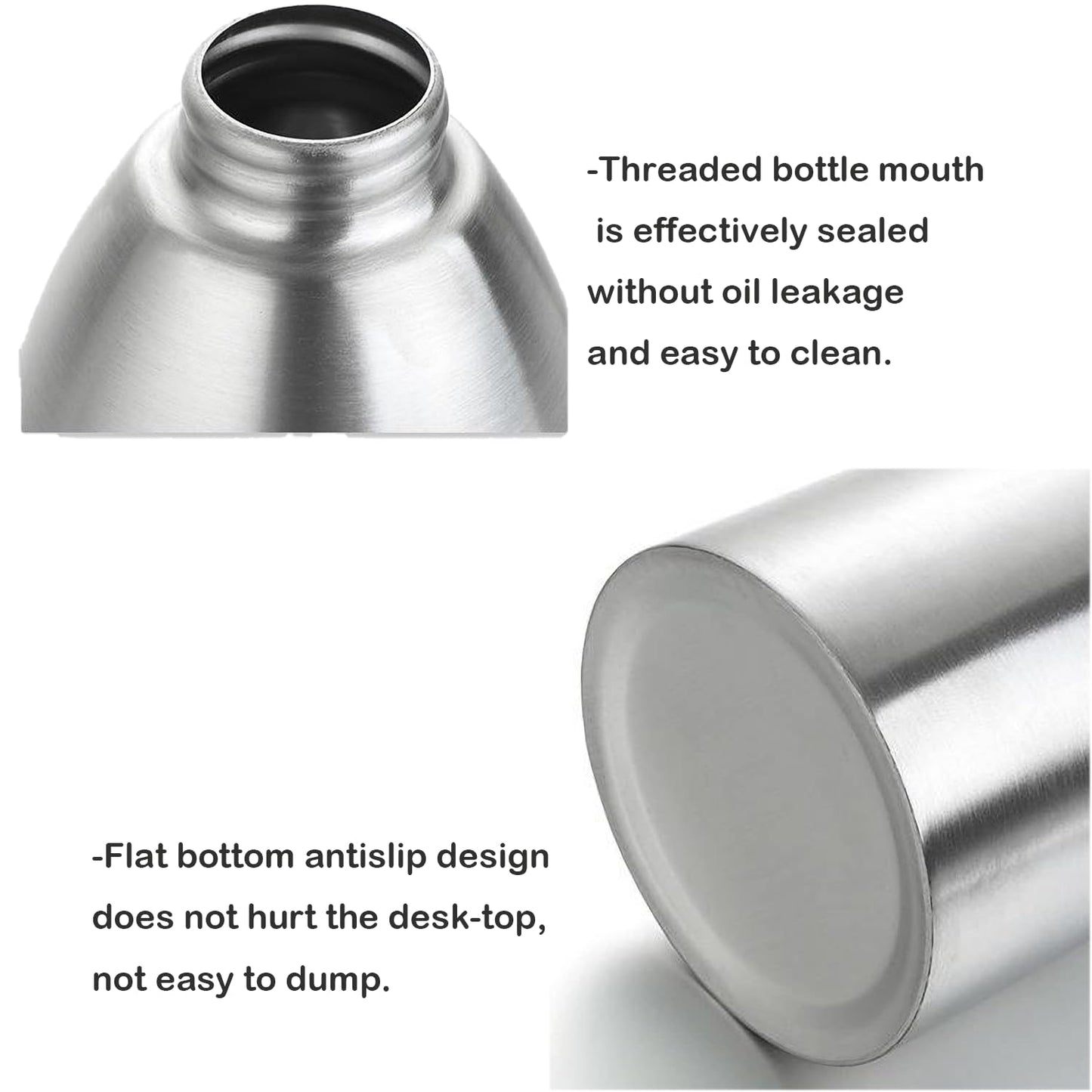 Stainless Steel Olive Oil Sprayer Bottle, 17 Oz/500ml Sauce Vinegar Sprayer Dispenser, Water Sprayer Bottle,Kitchenware Tools for Cooking, Frying, BBQ and Grilling