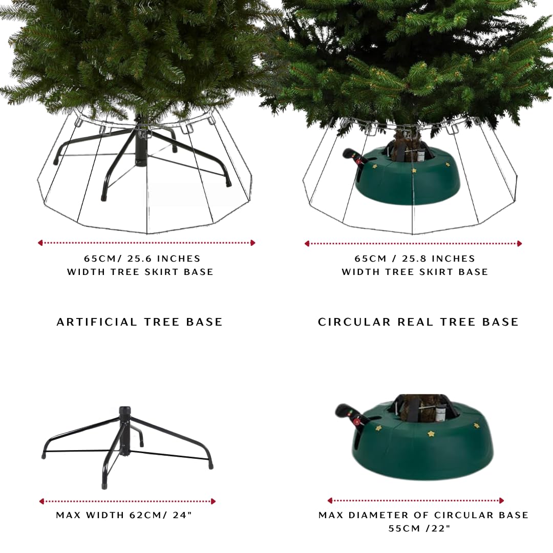 Christmas Tree Red Skirt - Red Collar for Christmas Tree