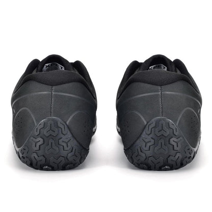 XPETI Men's Zen Trail Running Shoes | Wide Toe Box & Non-Slip Sole | Lightweight Breathable Mesh | for Hiking/Cross Training/Gym,Carbon Black 6.5