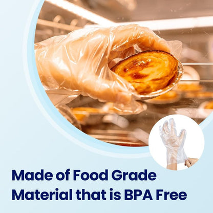 CLEANWRAP Disposable Gloves - LDPE, BPA FREE (1,000 Piece) - Mothers Day Gifts for Mom I Food Service & Clean Plastic Gloves Disposable, Korean, Clean Vinyl Glove