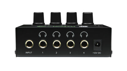 Mackie HM Series, 4-Way Headphone Amplifier Mixer Accessory 1-ch x 4 headphones (HM-4), Black