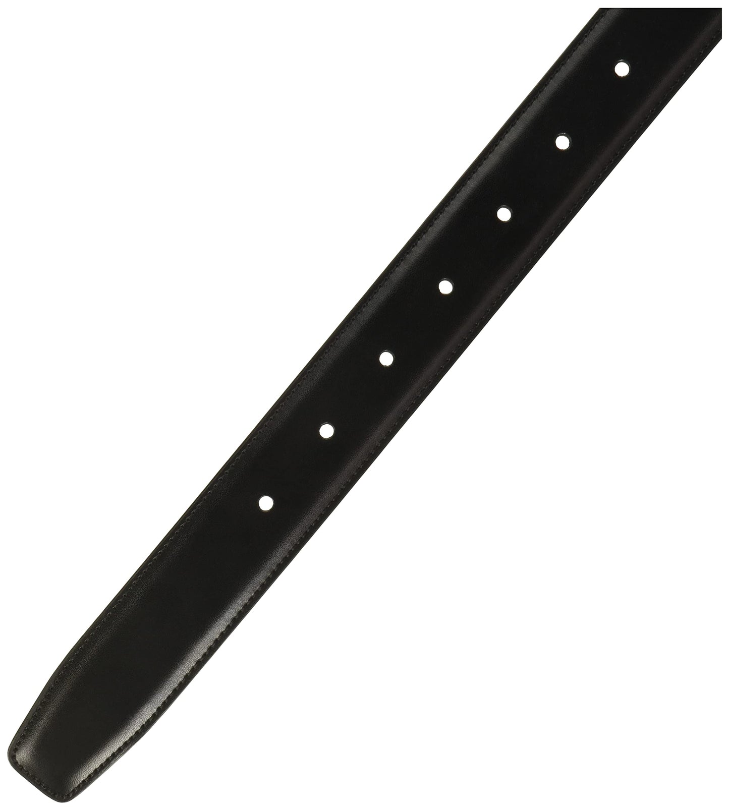 Perry Ellis Men's Portfolio Amigo Faux Leather Dress Belt with Genuine Leather Lining (Available in Big & Tall), Black, 30