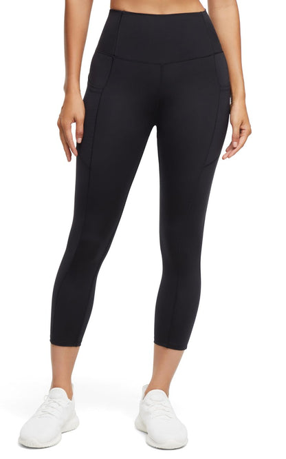 Marika Women's 20" Malina Mesh Pocket Capri, Black, X-Large