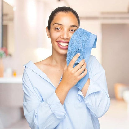 100% Cotton Washcloth Set – Soft, Absorbent Face Towels