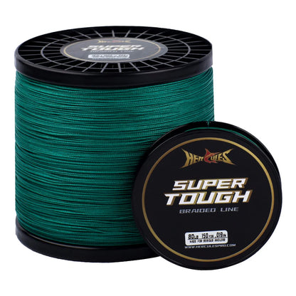 HERCULES Super Tough Braided Fishing Line 65 pounds Test Moss Green 65LB (500 Yards) - 8 Strands