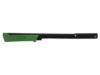 AGAWA - BOREAL21 TRIPPER KIT - 21 inch folding bow saw, rugged cordura sheath, additional aggressive blade (Black Frame - Green Handle)