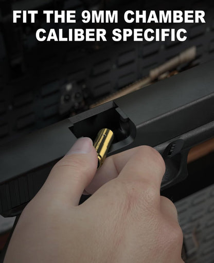 Feyachi Bore Sighting Laser 9mm Red Dot Laser Boresighter for Handgun Pistol with Tail Switch Included
