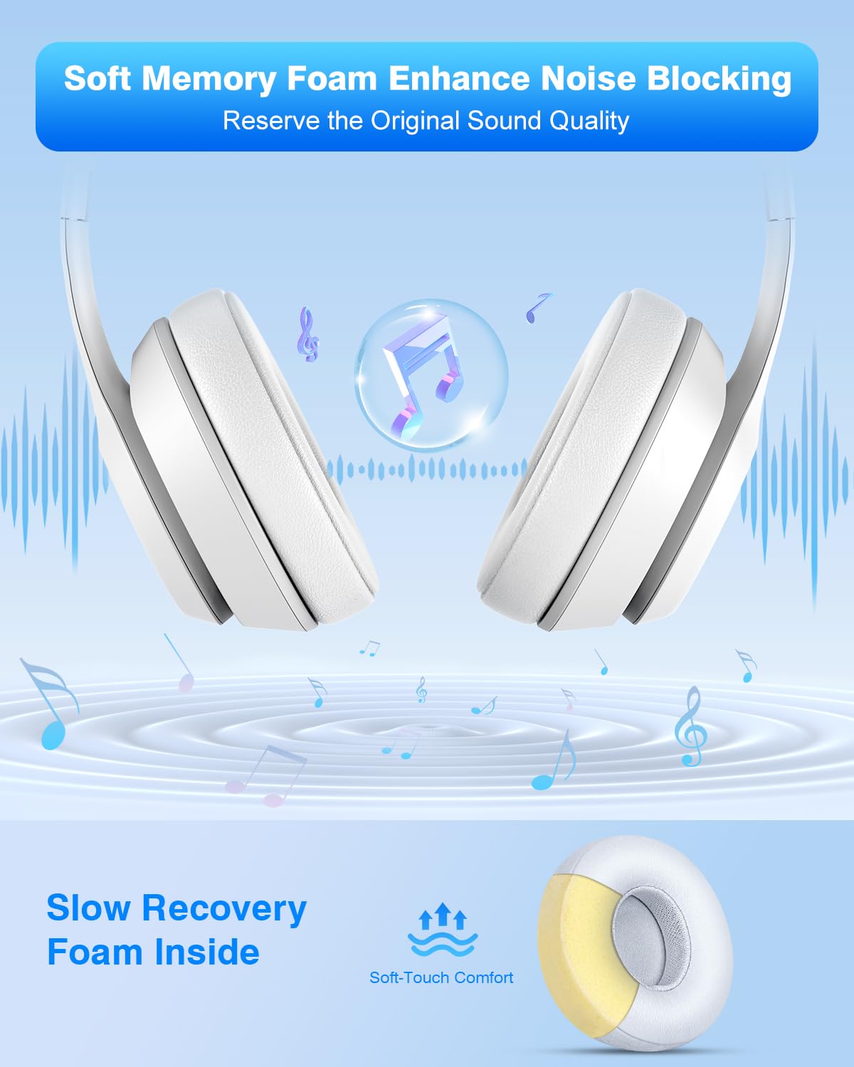 Link Dream Replacement Beats Solo 3 Earpad Beats Solo 2 Replacement Ear Pads Memory Foam Cushions Cover for Beats Solo 2 & Solo 3 Wireless Headphone