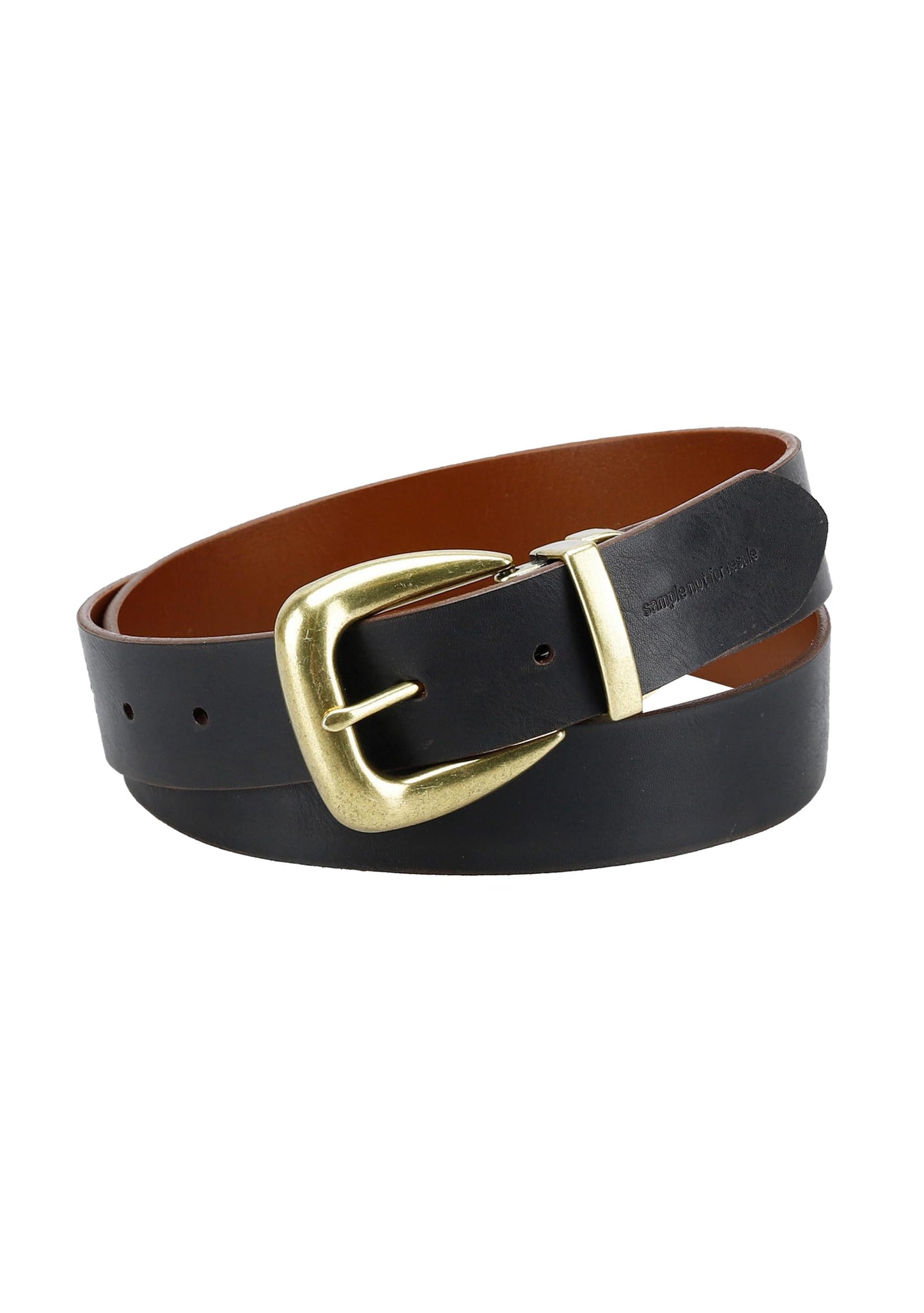 Levi's Women's Reversible Western Buckle Casual Belt, Tan/Black, Large
