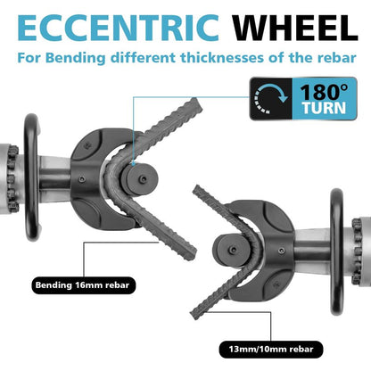 CENTALL 1" Electric Hydraulic Rebar Bender 16-25mm 3s Easily Bending Portable Rebar Bender 1200W 120v/60hz Bending Angle 0-130 Degrees HRB-25 (Blue)