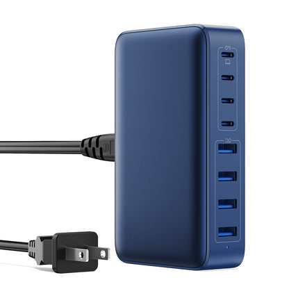 USB C Charger 200W USB C Charger Block,Upgraded GaN III 8-Port Fast Charging Station Hub,PD 65W Laptop Charging Adapter Compatible with MacBook Pro/Air,DELL,Steam Deck,iPhone 16/15/14,Galaxy S23/22