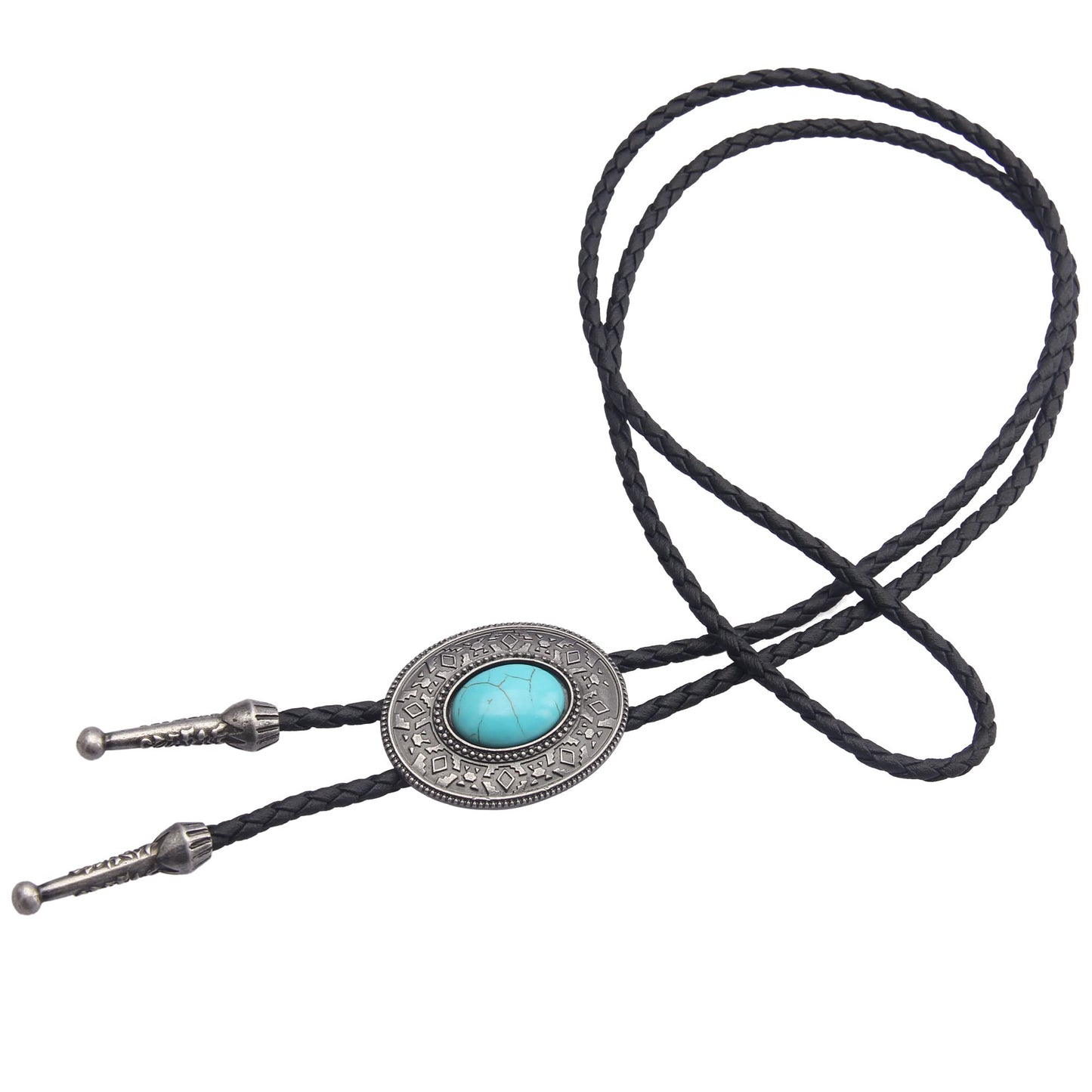 GelConnie Bolo Tie for Women Cowboy Tie Bolo Western Necklaces Bolero Tie Men Necklace Ties Turquoise Mens Leather Necktie