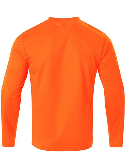 Facitisu 5 Pack Mens Long Sleeve T-Shirts Casual Crew Neck Tee Shirt Summer Soft Running Swimming Cycling Fishing Tops