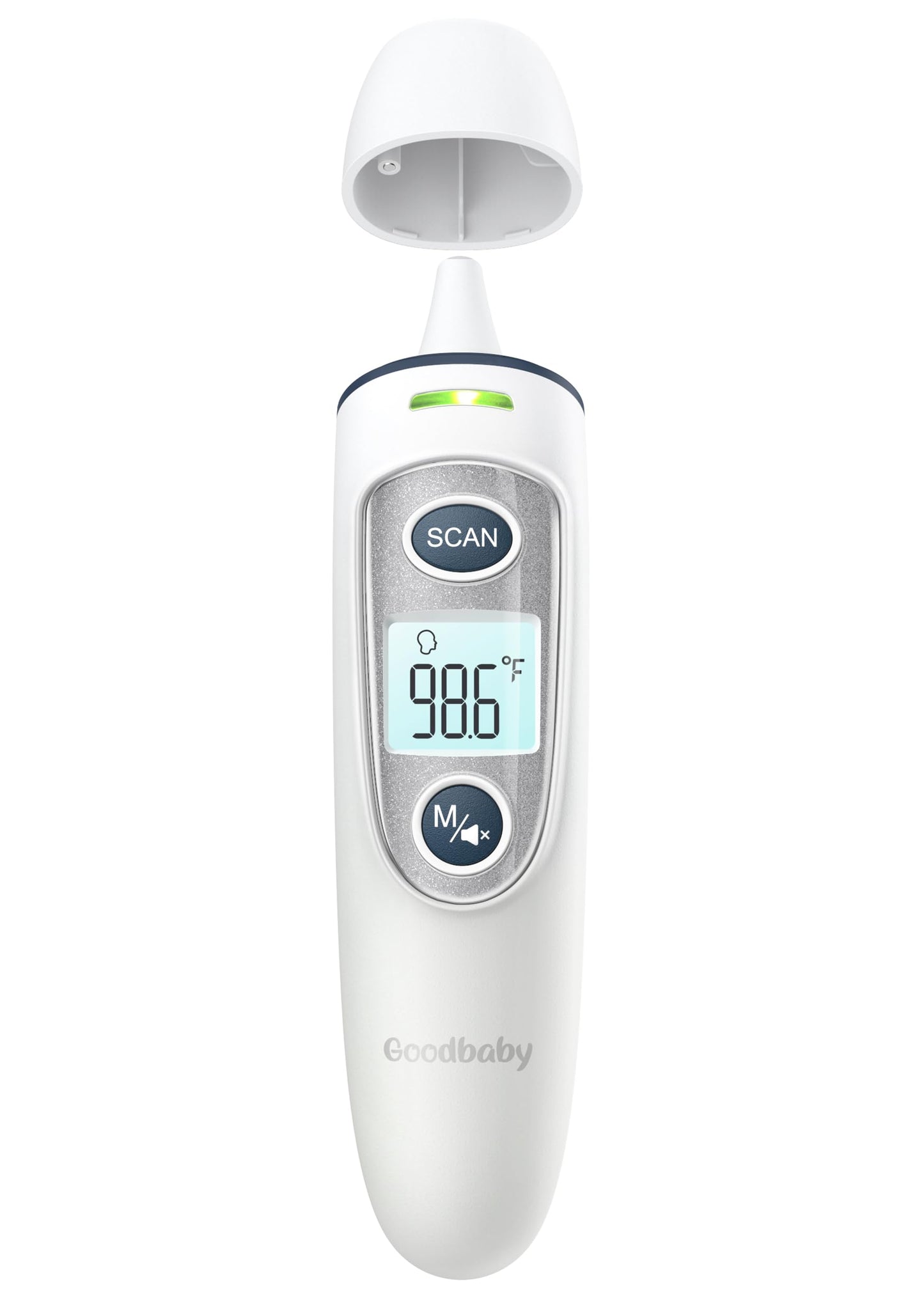 Ear Thermometer for Adults and Kids, Digital Accurate Ear and Forehead Thermometer with Fever Alarm, 1 Second Fast Result, Easy to use, 2 in 1 Mode