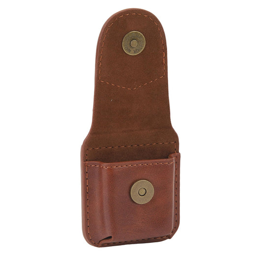 Lighter Holder with Belt Loop, PU Leather Lighter Pouch Holder Case, Anti Scratch Protective Storage Case (Brown)