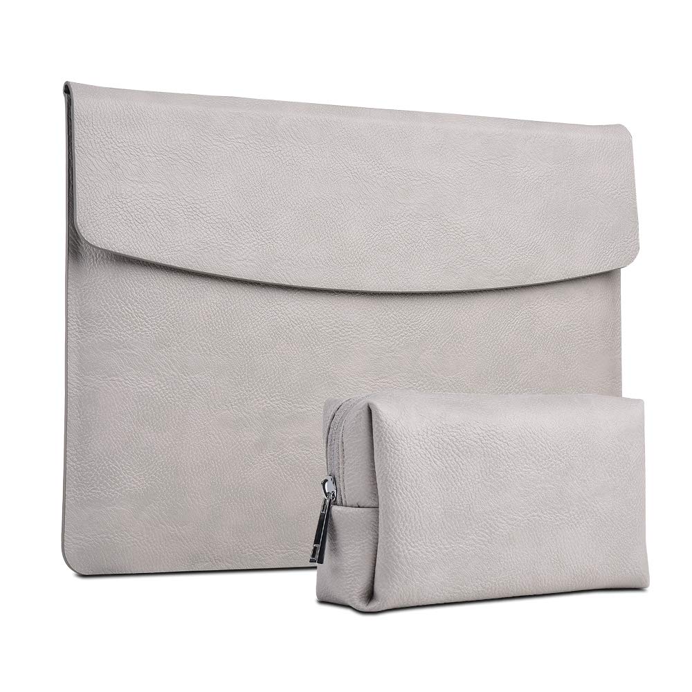 xisiciao, Surface Pro 11th/10/9/8/7/6/5/4/Pro X Sleeve case, for Microsoft 12-12.3-13 Inch Tablet Waterproof Ultrathin Carrying Cover with Small Bag (Palladium)