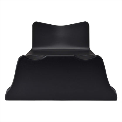 eXtremeRate Solid Black Controller Display Stand for PS4, Gamepad Accessories Desk Holder for PS4 Slim Pro Controller with Rubber Pads