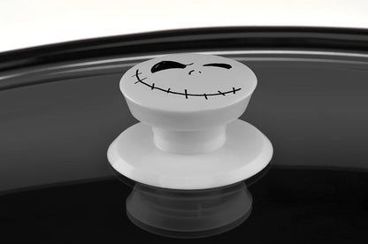 Disney The Nightmare Before Christmas Slow Cooker by Select Brands - 7-Quart Kitchen Appliance - Removable & Dishwasher-Safe Stoneware Crock - Tempered Glass Lid