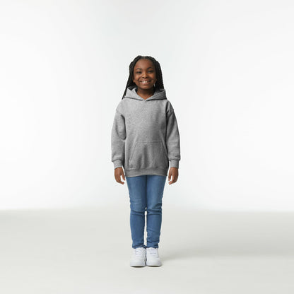 Gildan Youth Hoodie Sweatshirt, Style G18500B, Sport Grey, Large