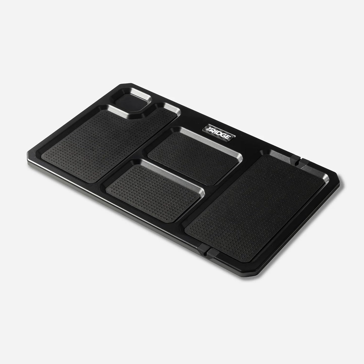 The Ridge Valet Tray for Men - Desktop Storage Organizer - 5 Compartment Valet Tray for Everyday Carry Accessories Wallet, Phone, Keys, Rings - Anti-Scratch Felt