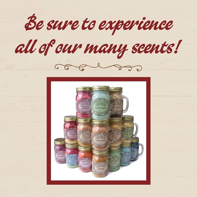 Tuscan Vineyard Scented Mini Mason Jar Candle by Our Own Candle Company, 3.5 Ounce (4 Pack)