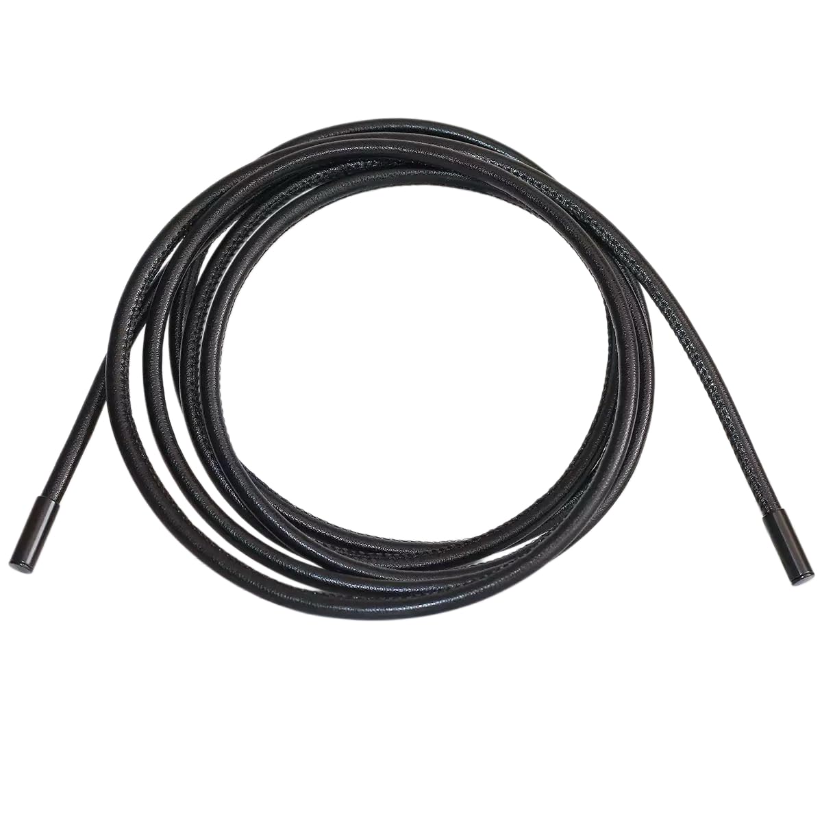 Women Long Slim Thin PU Leather Waist Tie Belt for Dress Coat String Belt Accessory (Black, Length 86.6")
