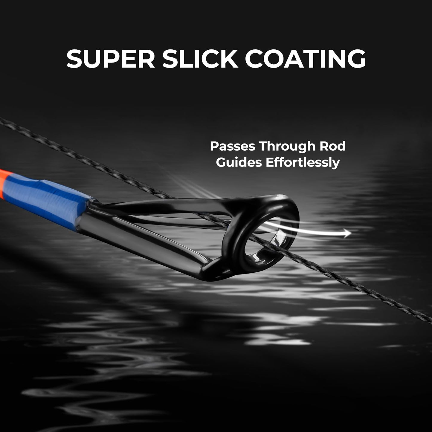 KastKing Superpower Braided Fishing Line, Black, 50LB, 300+27 Yds