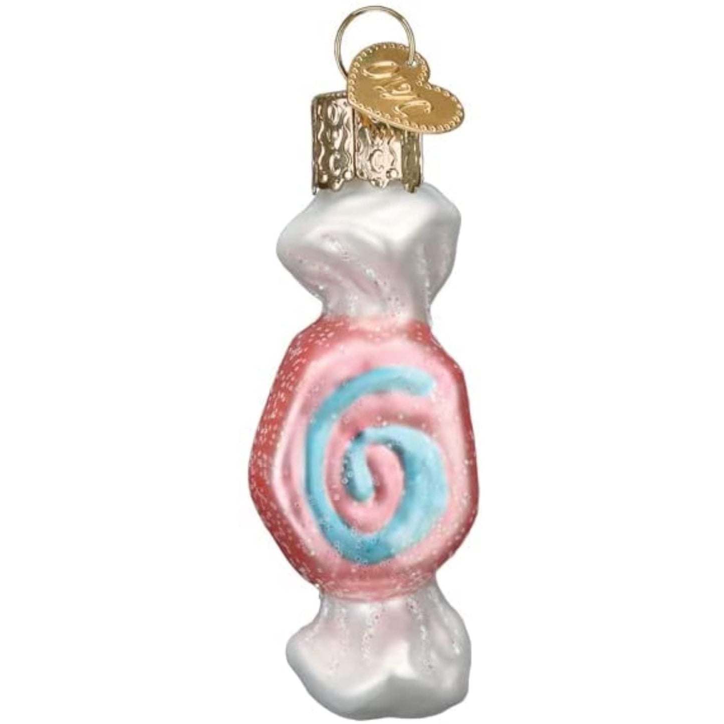 Old World Christmas Salt Water Taffy Set Glass Blown Ornament for Christmas Tree, Handcrafted Holiday Decoration, Candy Collection